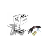 luggage rack crate with black spider