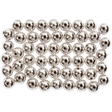 Creativ company wax beads, d 5 mm, hole size 0.7 mm, silver, 100 pieces 1 box