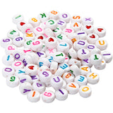 Letter beads and numbers, 200st.