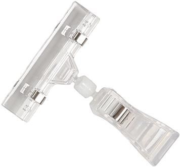 Vita displays prijskaarthouder dc-250x1 van vita display's price tag holder uni with clamp
