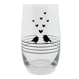 Clayre eef drinkglas vogels 320ml
