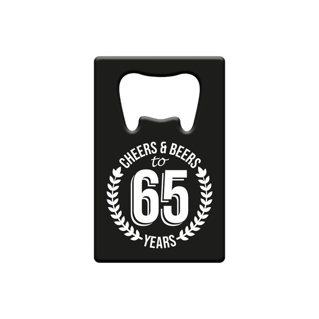 Paperdreams flesopener metaal - 65 jaar