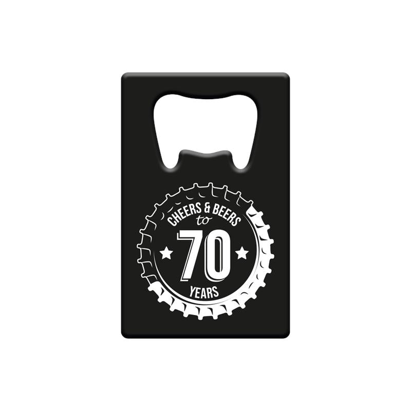 Paperdreams bottle opener metal - 70 years
