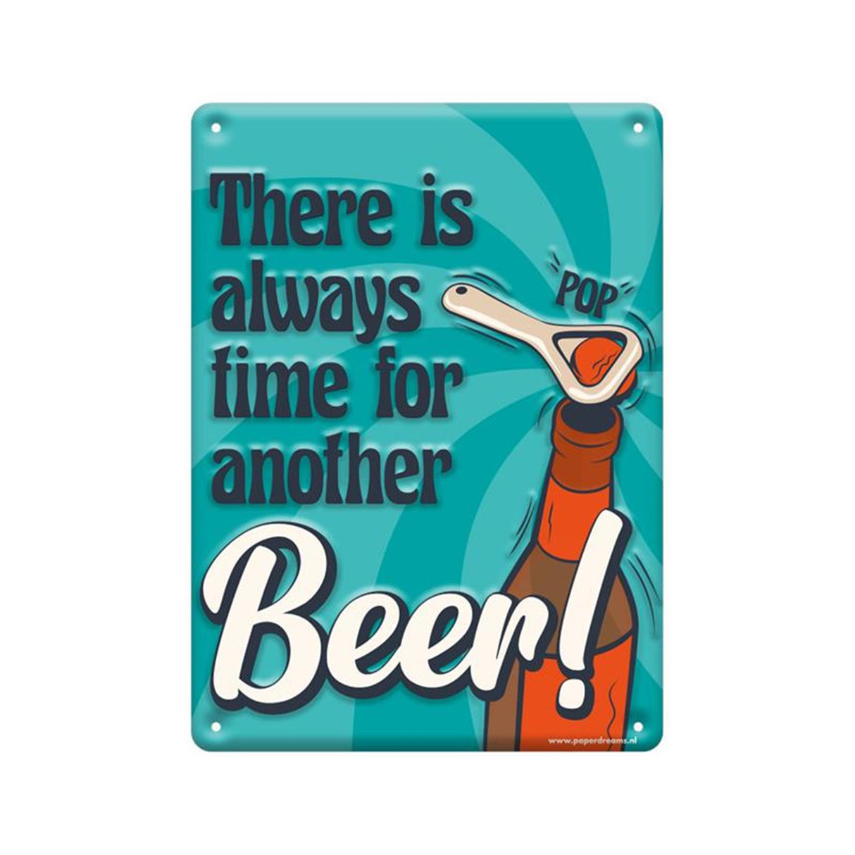 Paperdreams tekstbord metaal - there is always time