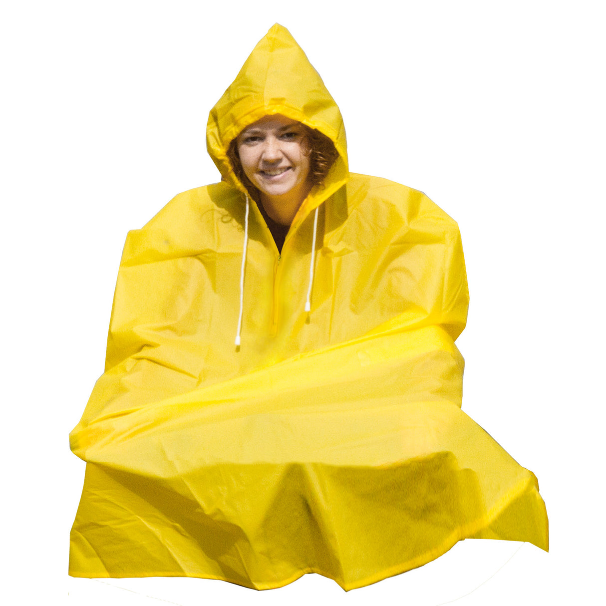 Puch rain poncho large mature - range yellow and blue