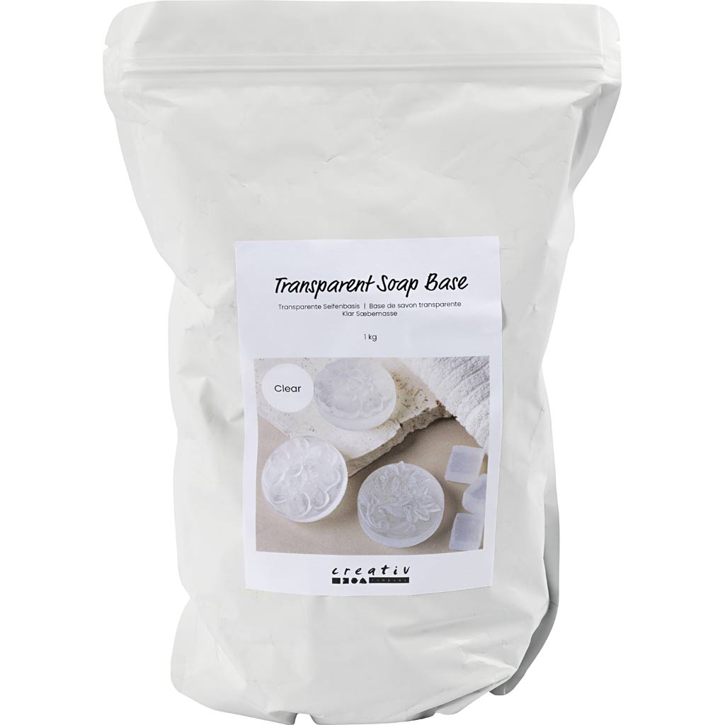 Creativ company transparante zeep basis, granules, 1000 gr 1 doos