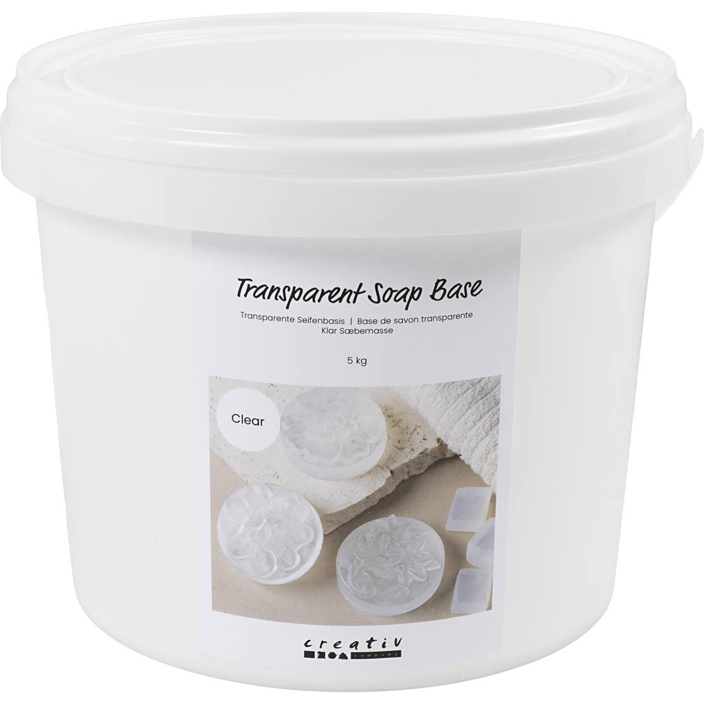 Creativ company transparante zeep basis, granules, 5000 gr 1 doos