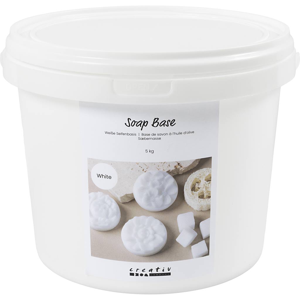 Creativ company witte zeep basis, granules, 5000 gr 1 doos