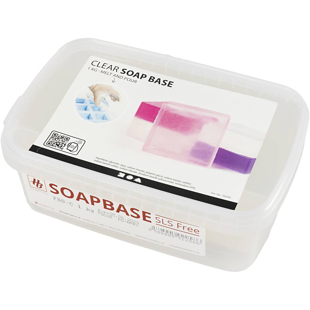 Creativ Company Soap Basic Clear, 1kg