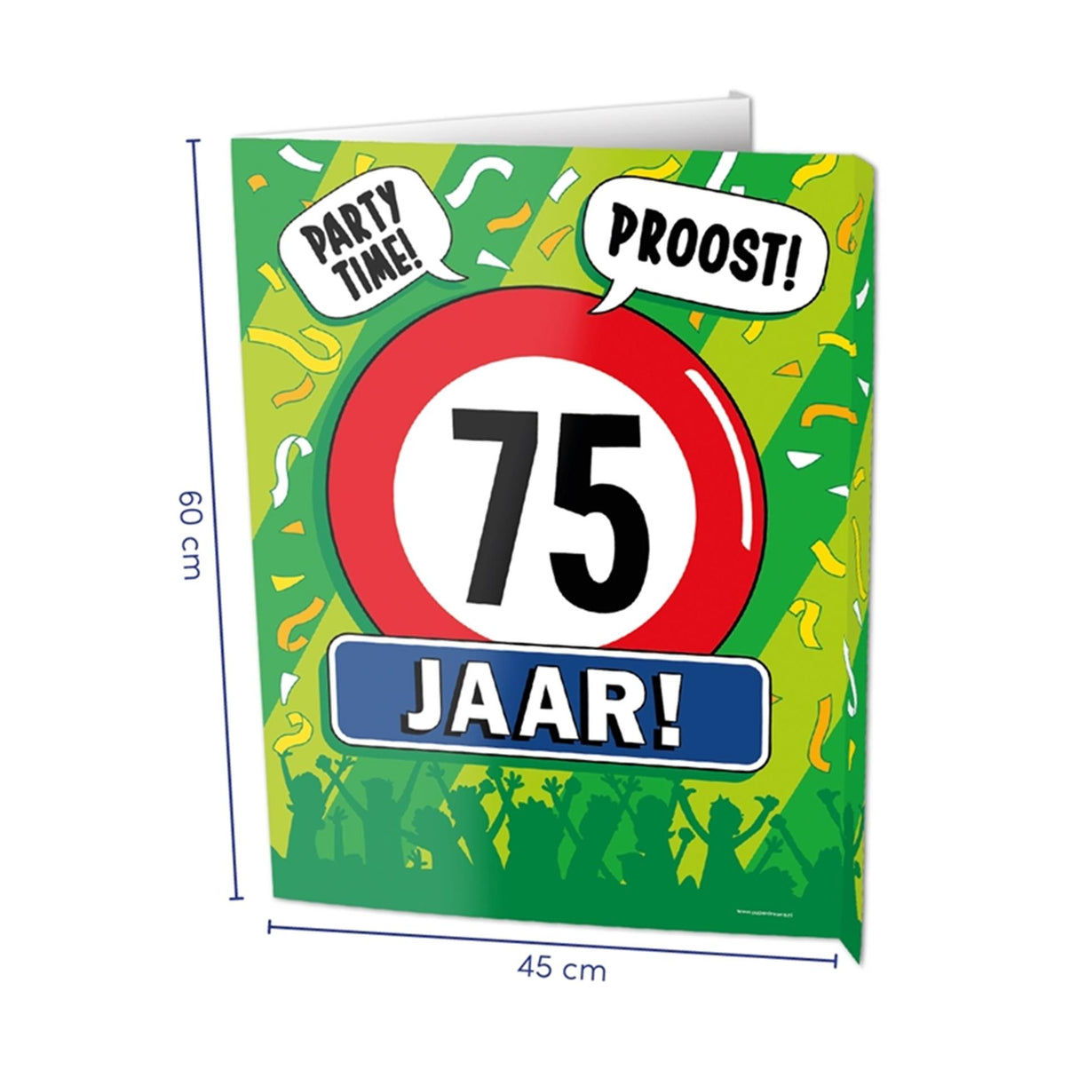 Paperdreams window signs - 75 jaar