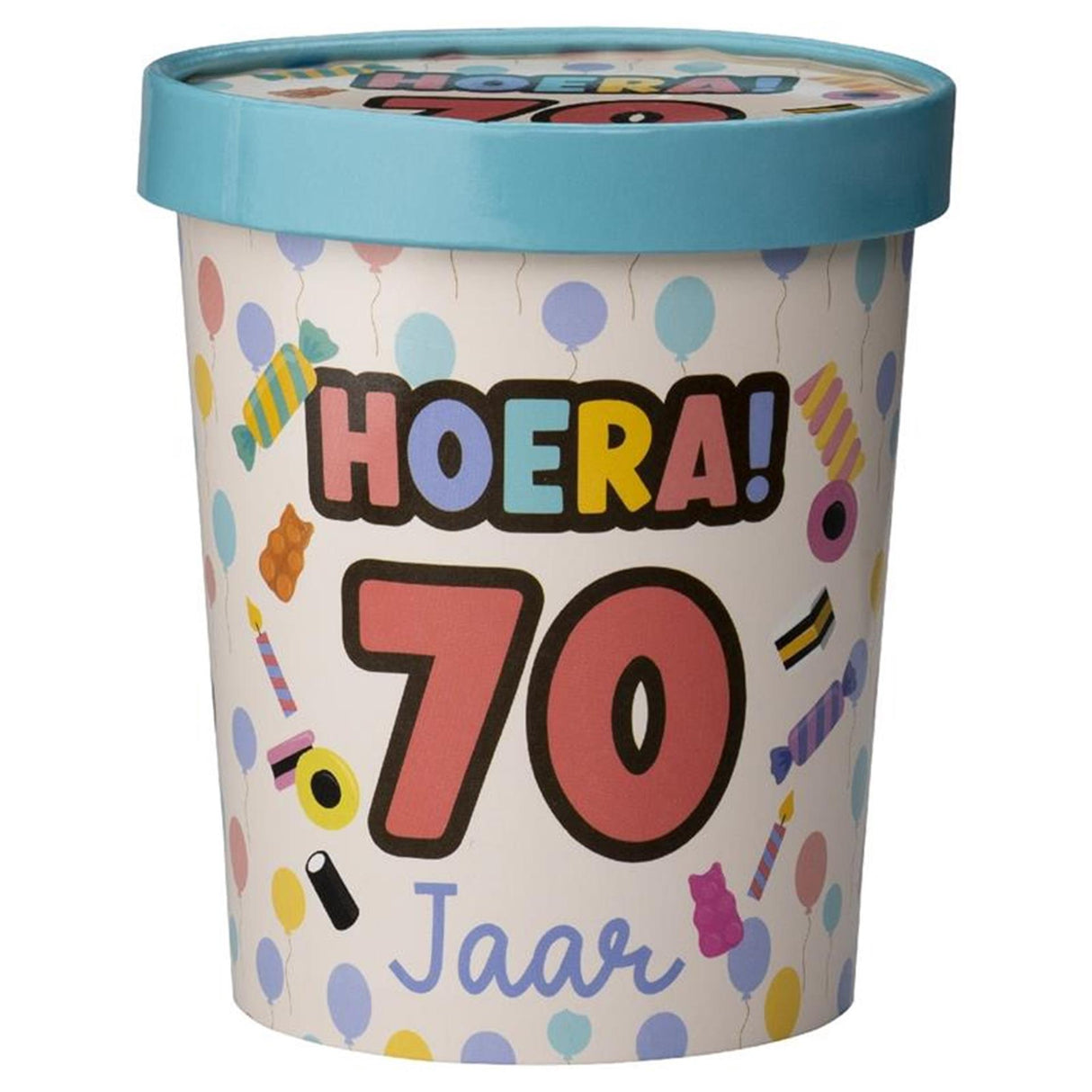 Paperdreams snoepbeker ø12x14cm - 70 jaar