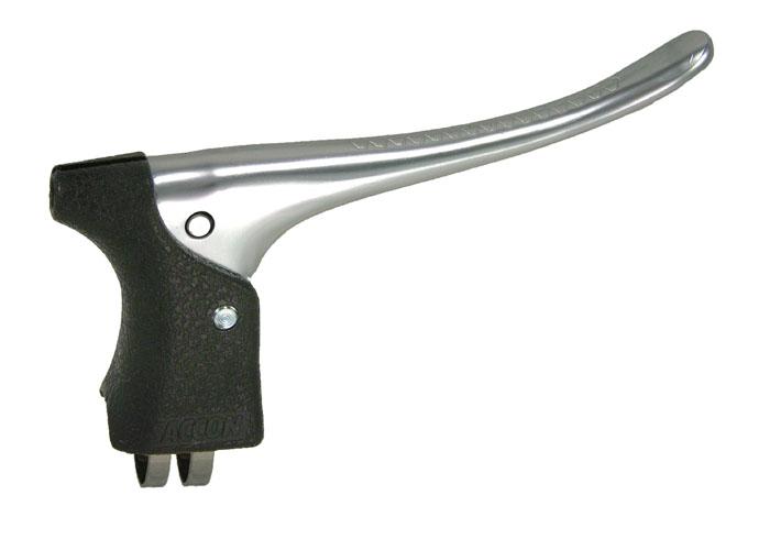 Leva del freno Saccon, per set di plastica in alluminio. argento nero