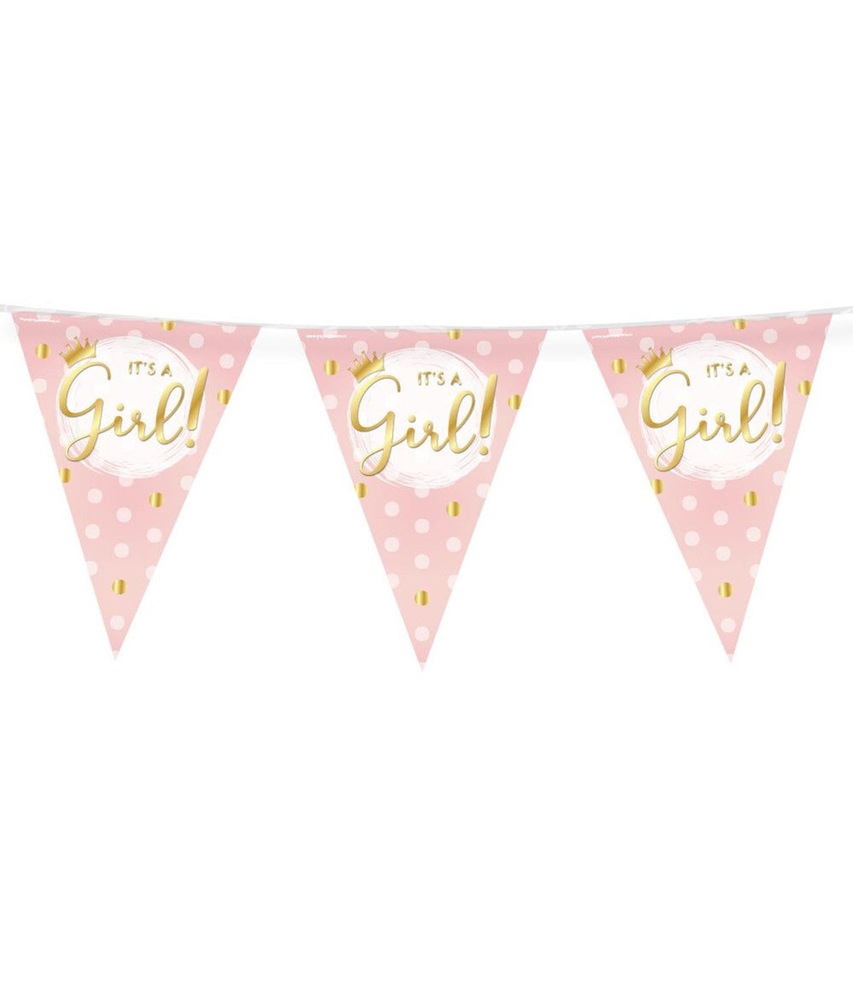Paperdreams party vlag folie - it's a girl!