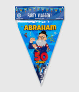 Paperdreams party vlag - abraham cartoon