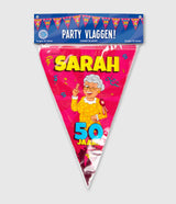 Paperdreams party vlag - sarah cartoon
