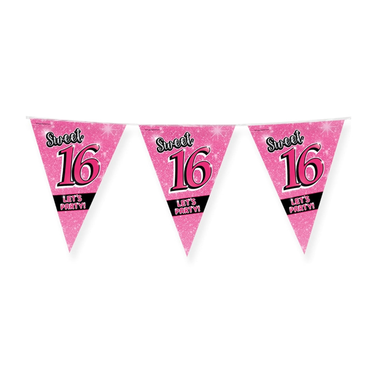 Paperdreams party vlag - sweet 16