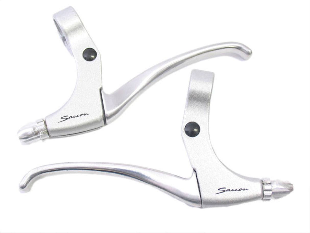 Saccon Brake Handle Set V-Brake Cantilever 4-Finger Silver