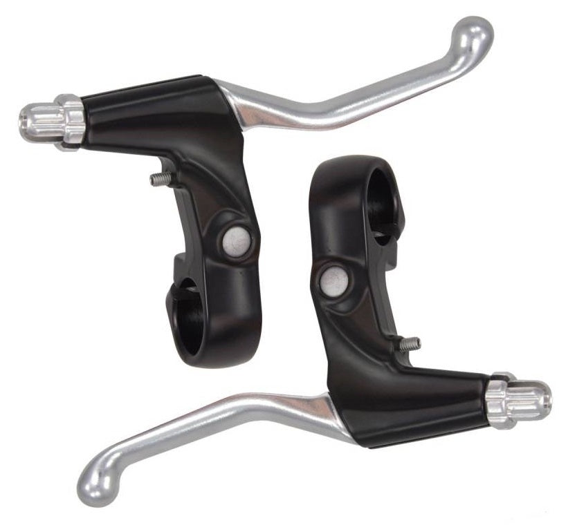 Saccon Brems Handle Set 3 Fanger - Sëlwer schwaarz