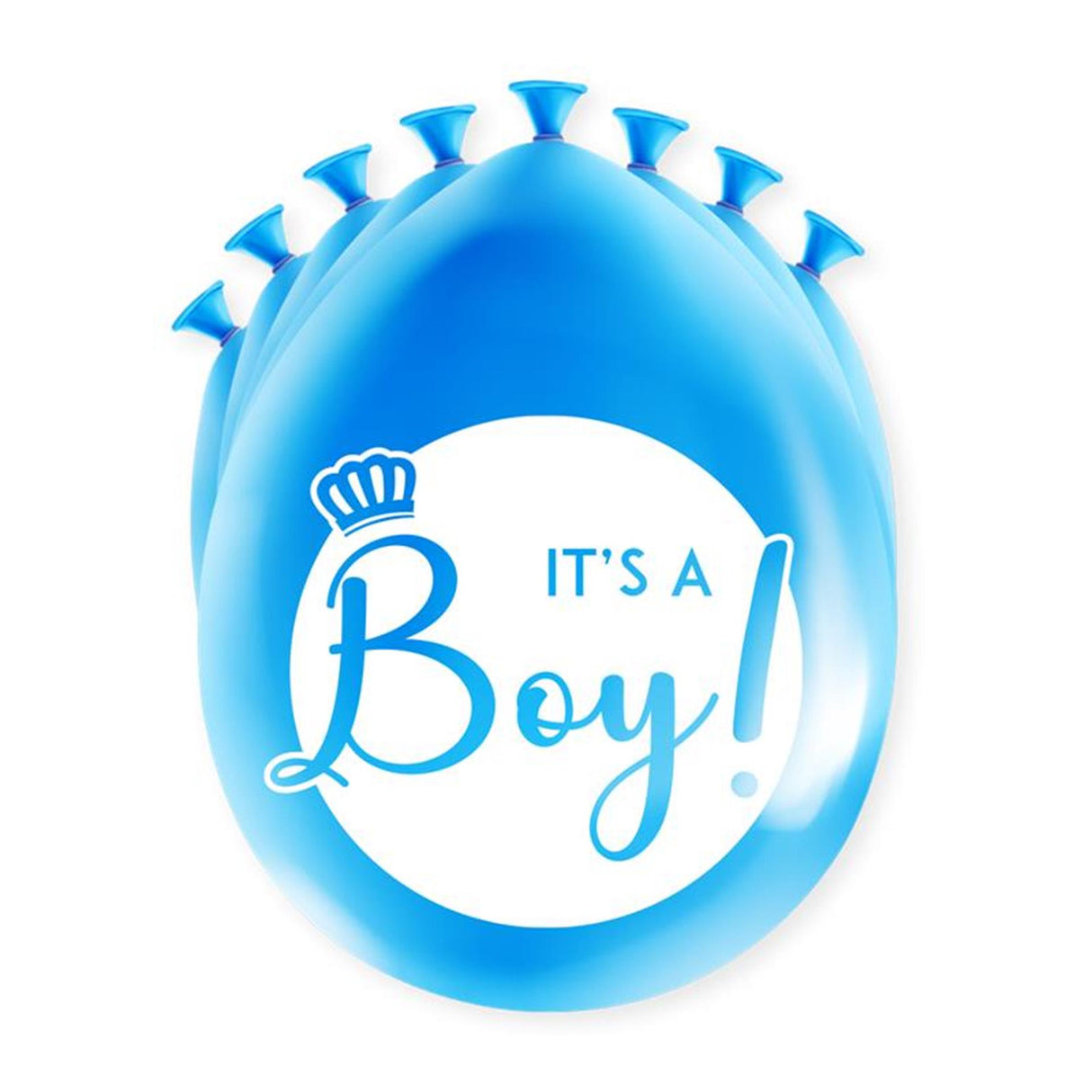 Paperdreams happy party balloon - it's a boy 8 pcs