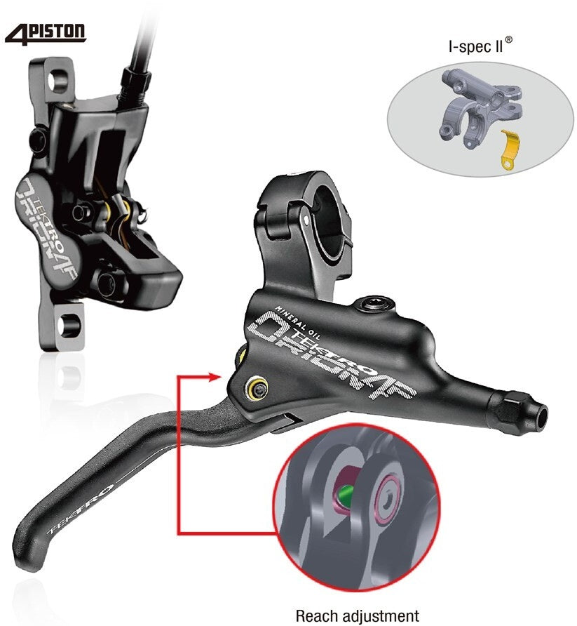 Tektro HD-M745 Freio de disco hidráulico RH 1800mm preto