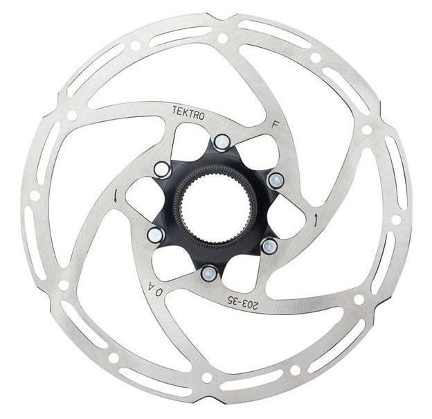 Tektro-Scheibenbremse-Rotor TR203-35 Ø203 mm, Centerlock, Silber