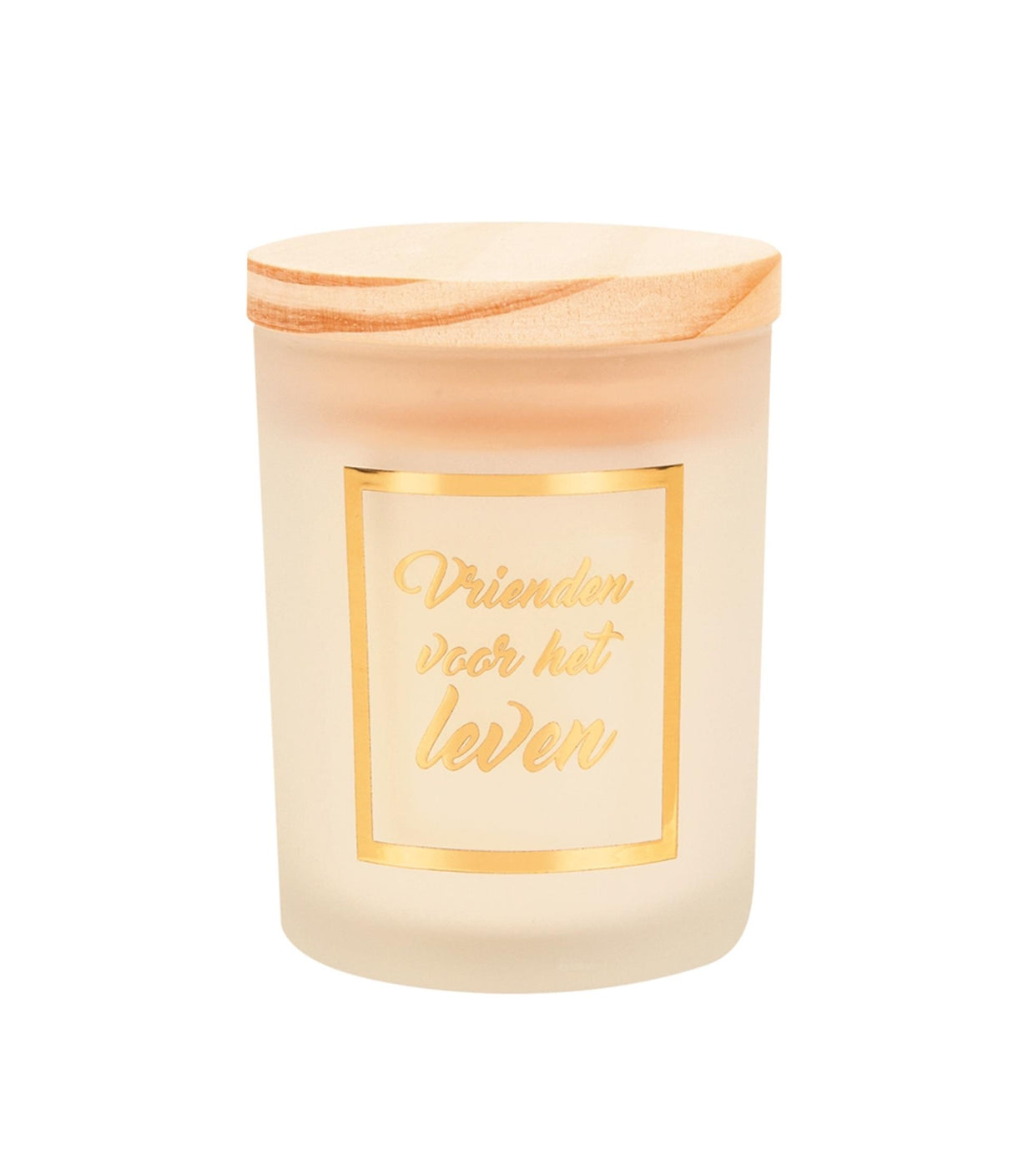 Paperdreams Duftkerze klein gold weiß – Freunde