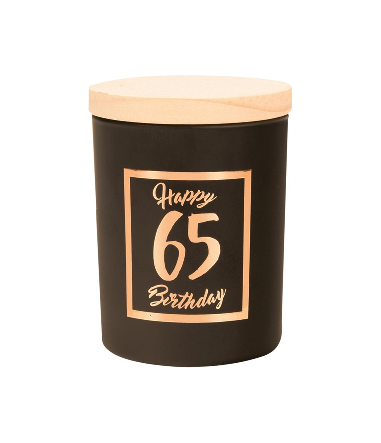Paperdreams scented candle small pink black - 65 years