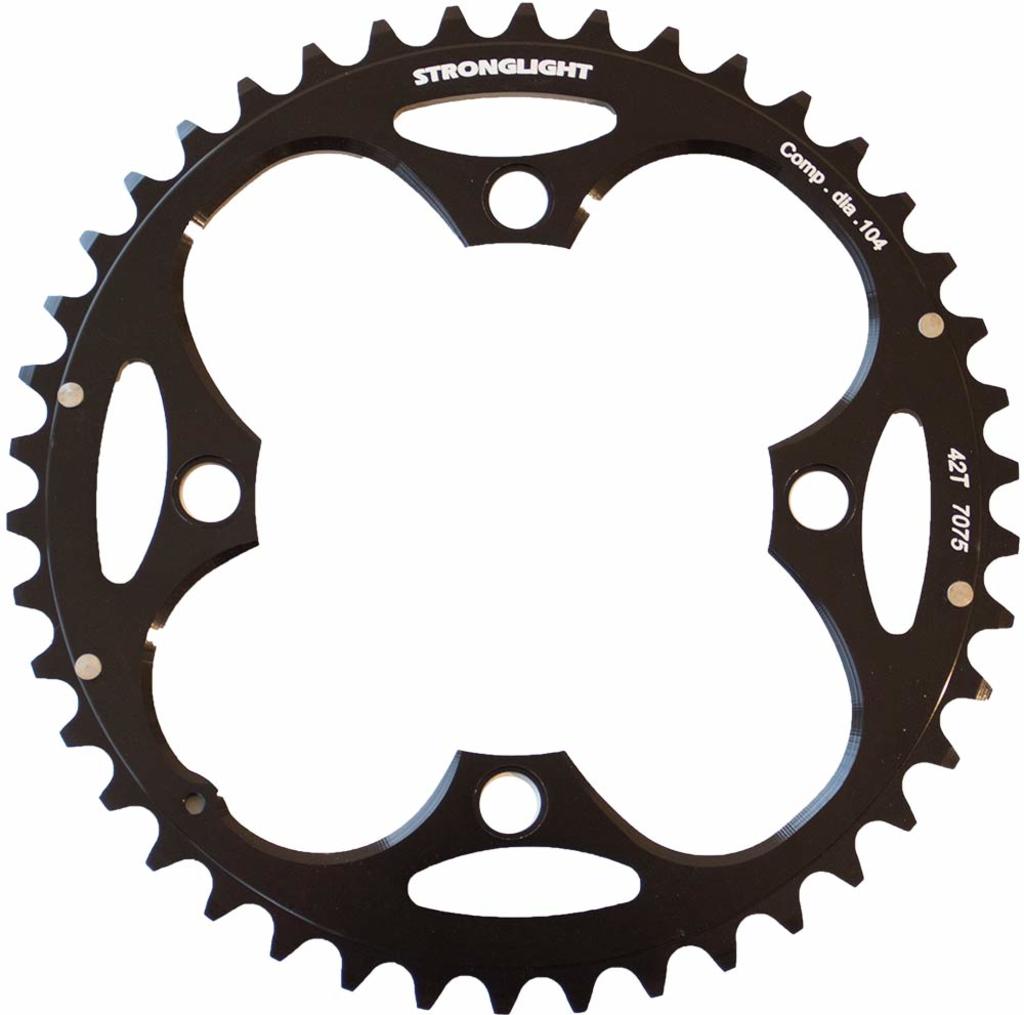 Stronglight mtb chainring chain ring strongl. cd104mm 42t b