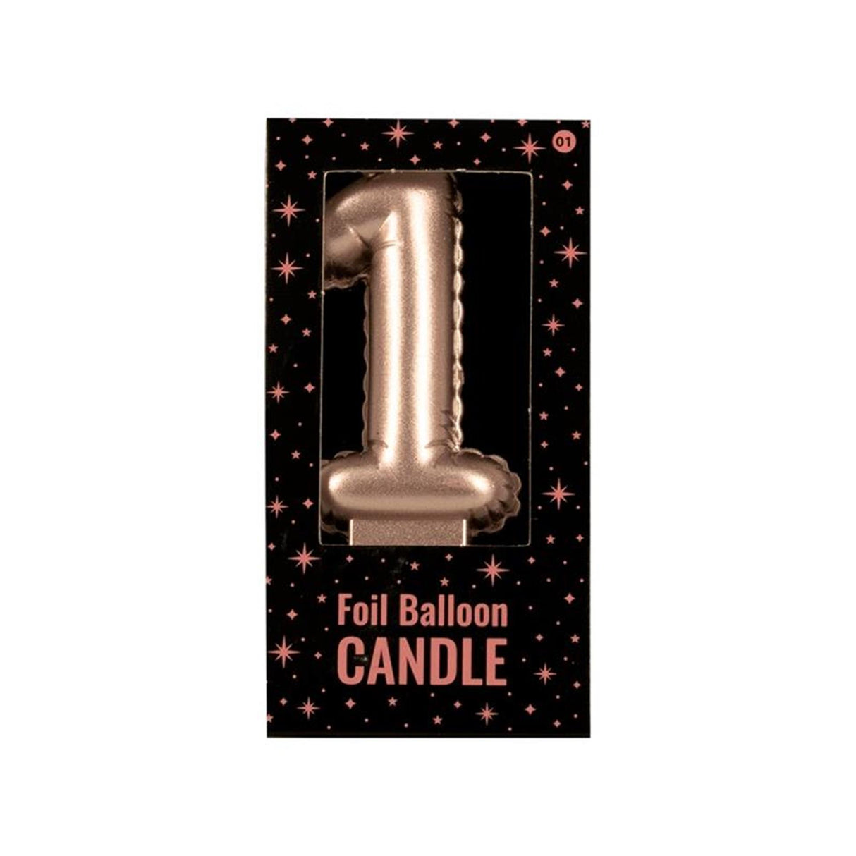 Paperdreams foil balloon candle pink - 1