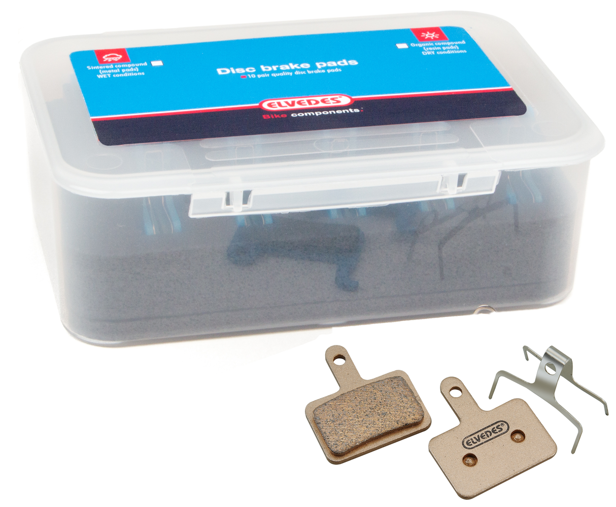 Sada kotoučového brzdového bloku Elvedes Shimano Tektro RST - Sinred (10 párů)