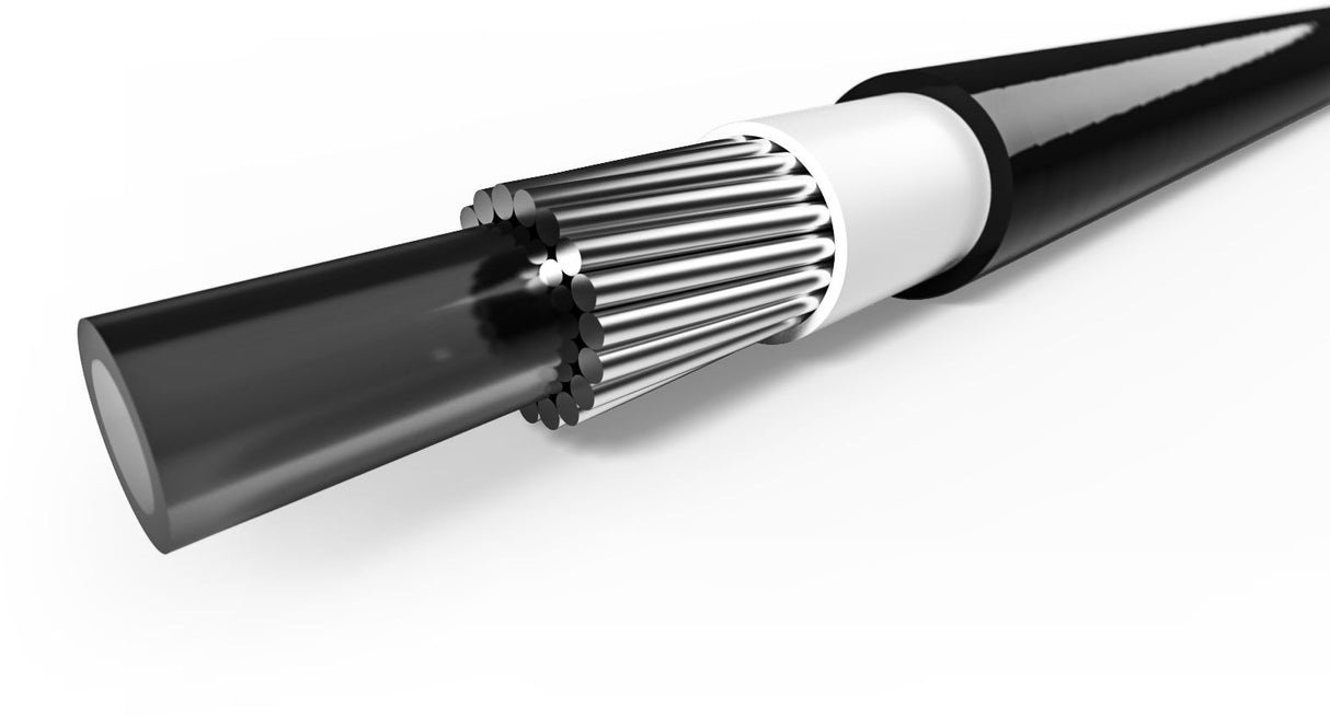 Switch-brake outdoor cable Elvedes with lining Ø4.9mm ultra-light braided black (10 meters in bag)