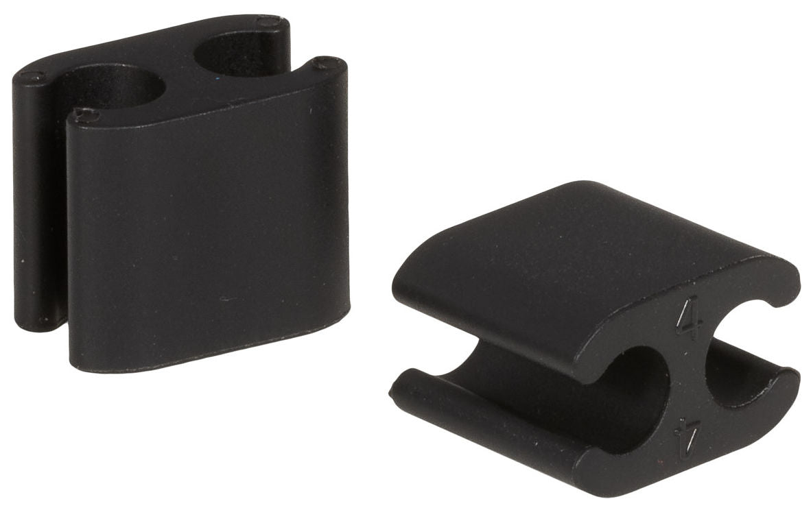 Elvedes kabelklip Duo PVC 4,1 mm + 5,0 mm sort (50 stykker)