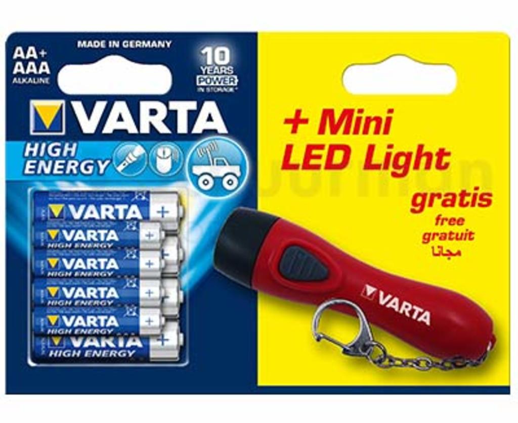 Batt va lr6 lr03 4 aa + 4 aaa m mini led light