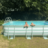 Essence | green and white above-ground pool 400x200x100 cm
