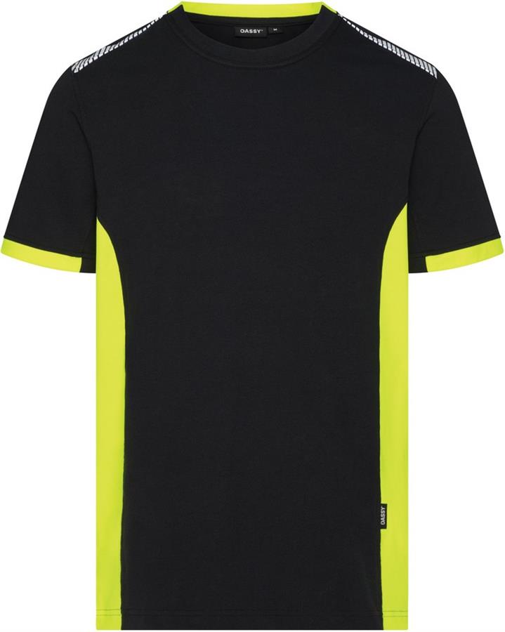 Dassy polo veracruz nachtblauw fluogeel xxl