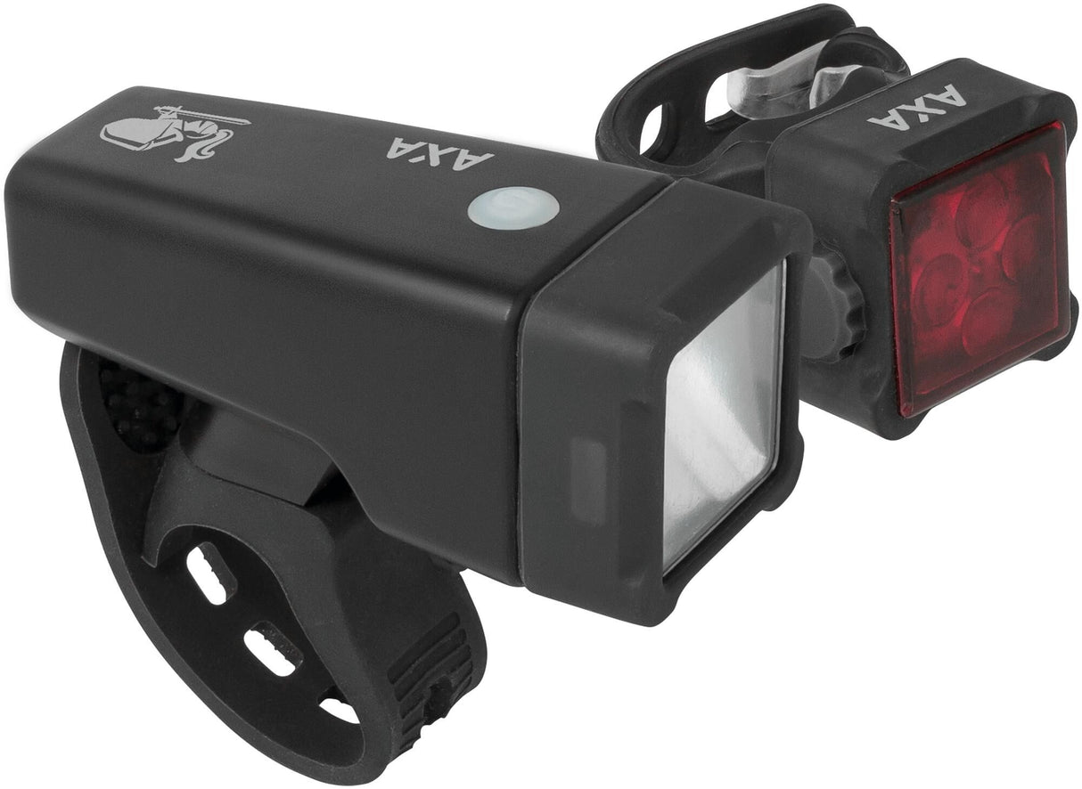 Axa led verlichtingsset niteline t4-r battery light set niteline t4-r