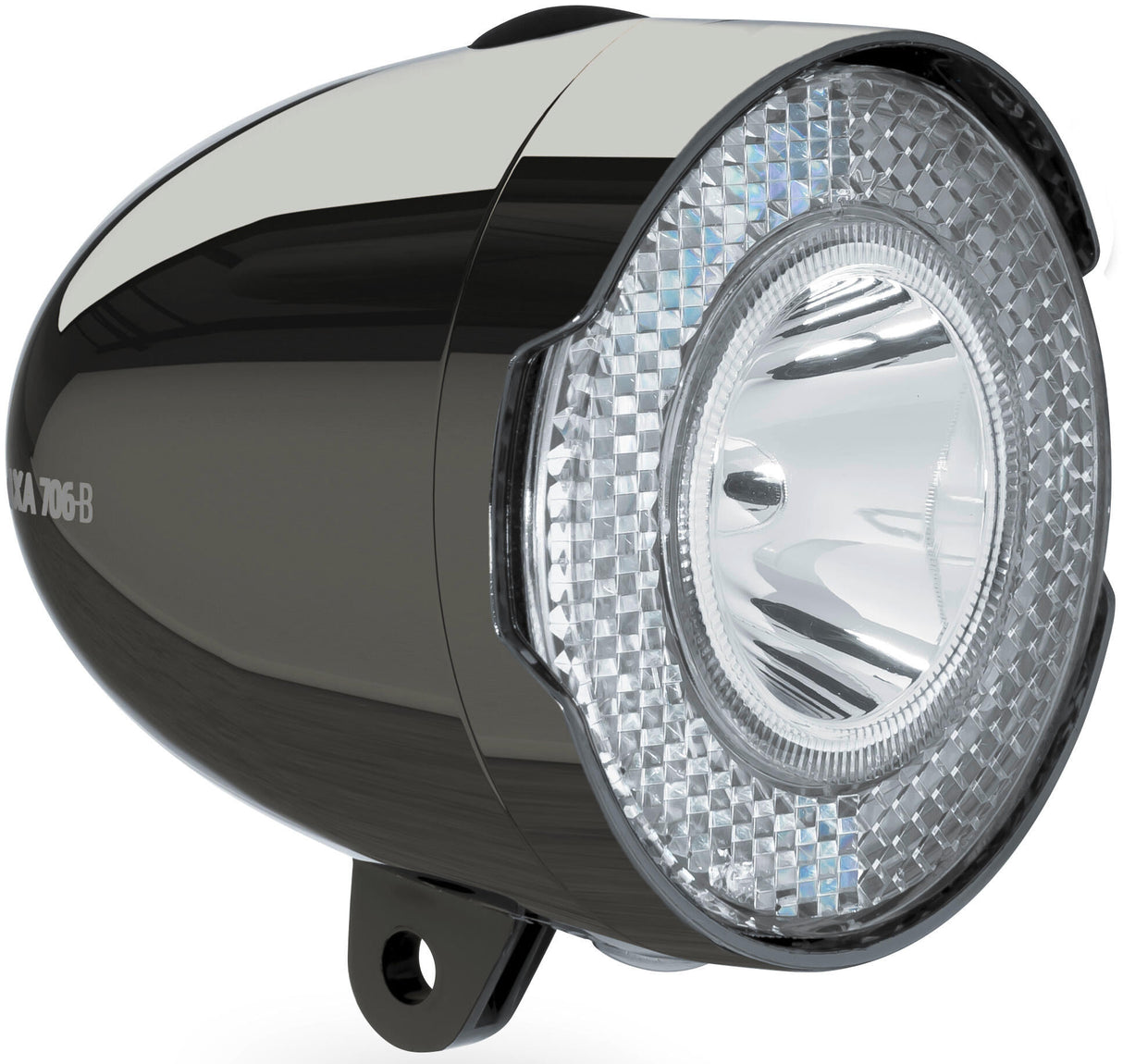 Axa LED fényszóró "706" Bat.led Fr.light Axa 706 fekete
