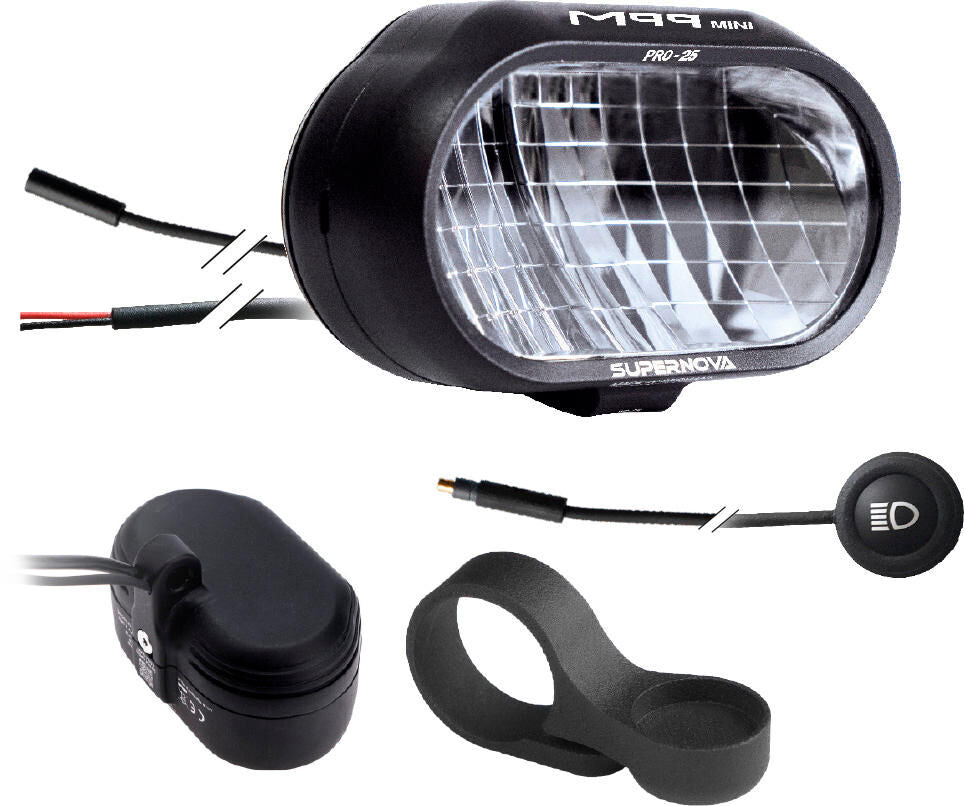 Supernova Supernova M99 mini 45 strålkastare för e-cykel, E1