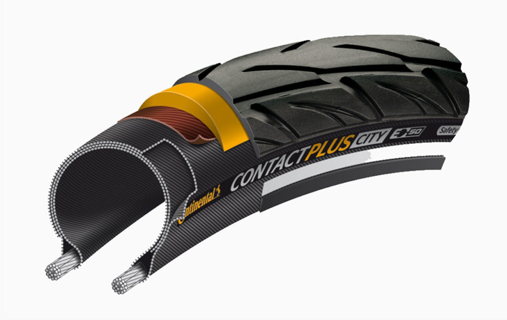 Continental Tire Contact Plus City 42-622 (28x1.60) Črni refleks
