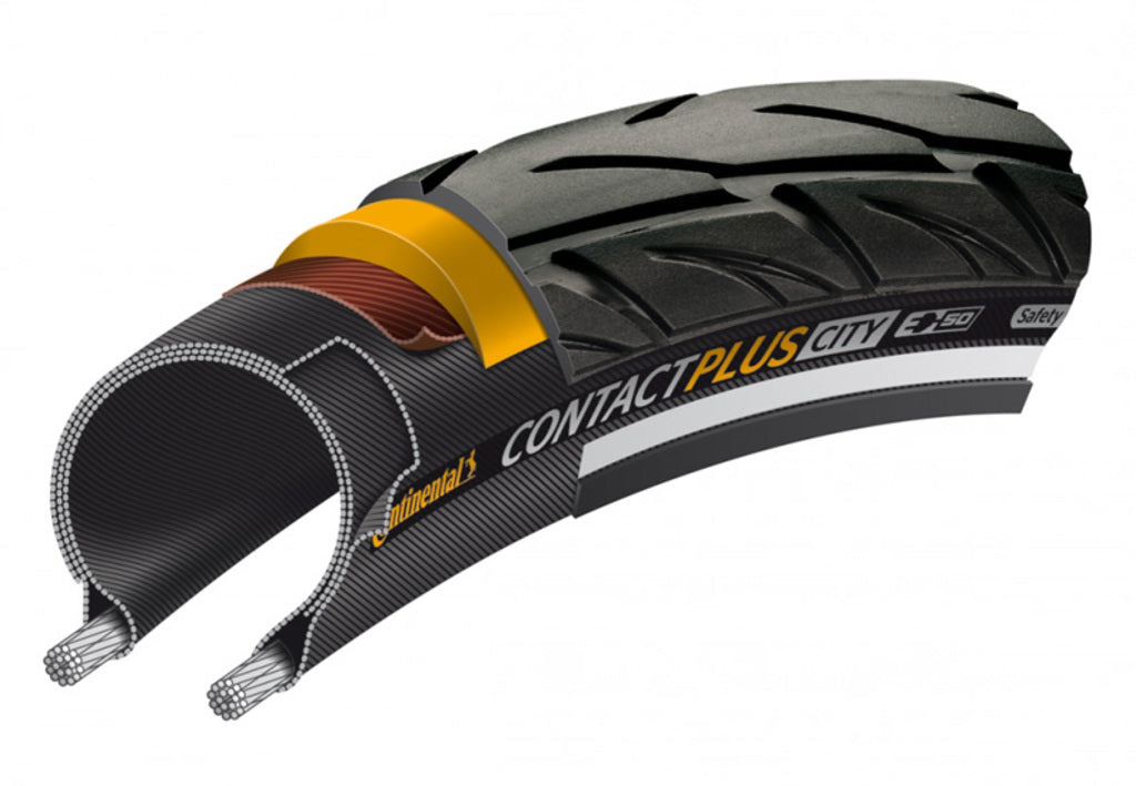 Continental 55-559 Contatto Plus City Black RS Wire 0101334