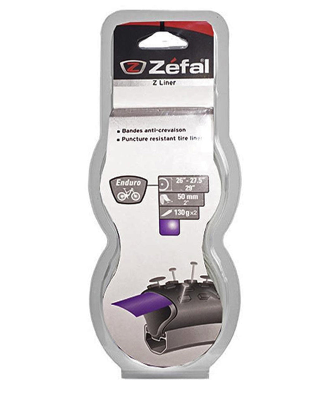 Zefal zéfal anti-puncture inlay z liner . tire sealing tape z liner 50mm