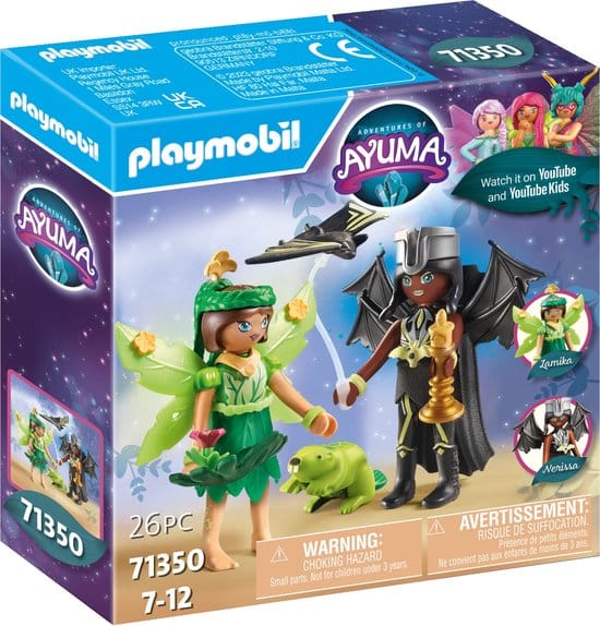 Playmobil Ayuma Bos Feeën und Boz Feen mit Totum -Tieren