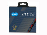 KMC -Fahrradkette DLC 12 126 Schakels - Rot Schwarz - 272g