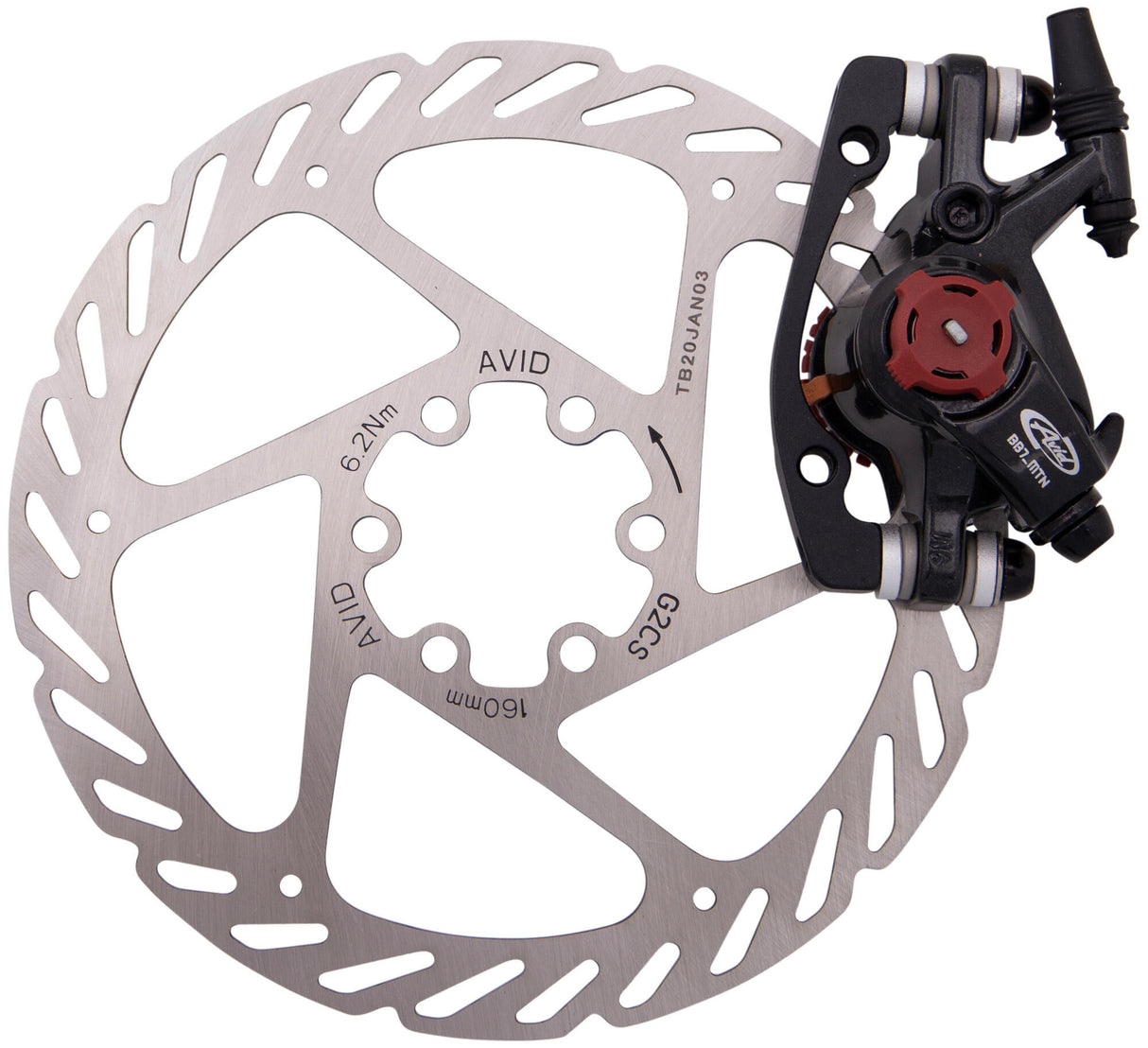 Avid schijfrem ball bearing 7 mtb disc br. bb7 mtb 180 mm
