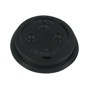 Depa lid black 70.3 mm + drinking hole for hot cup 180 ml