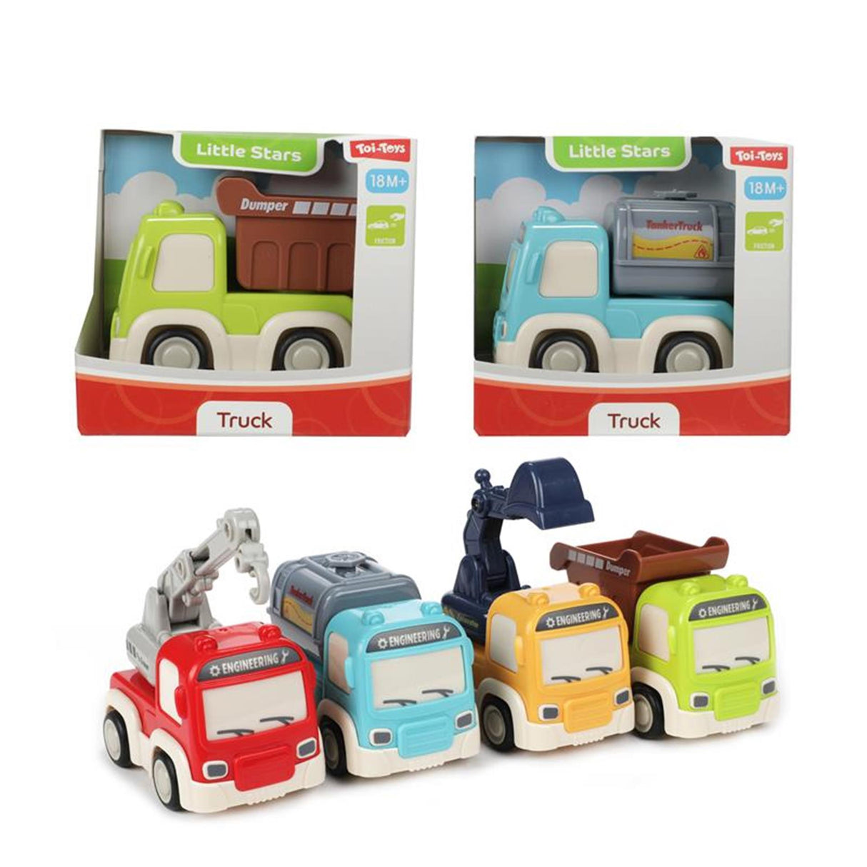 Toi-toys little stars bouwvoertuig