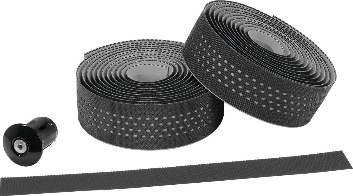 Ergotec sanremo volanski trak 3,2 mm 2x 2000 mm črno siva