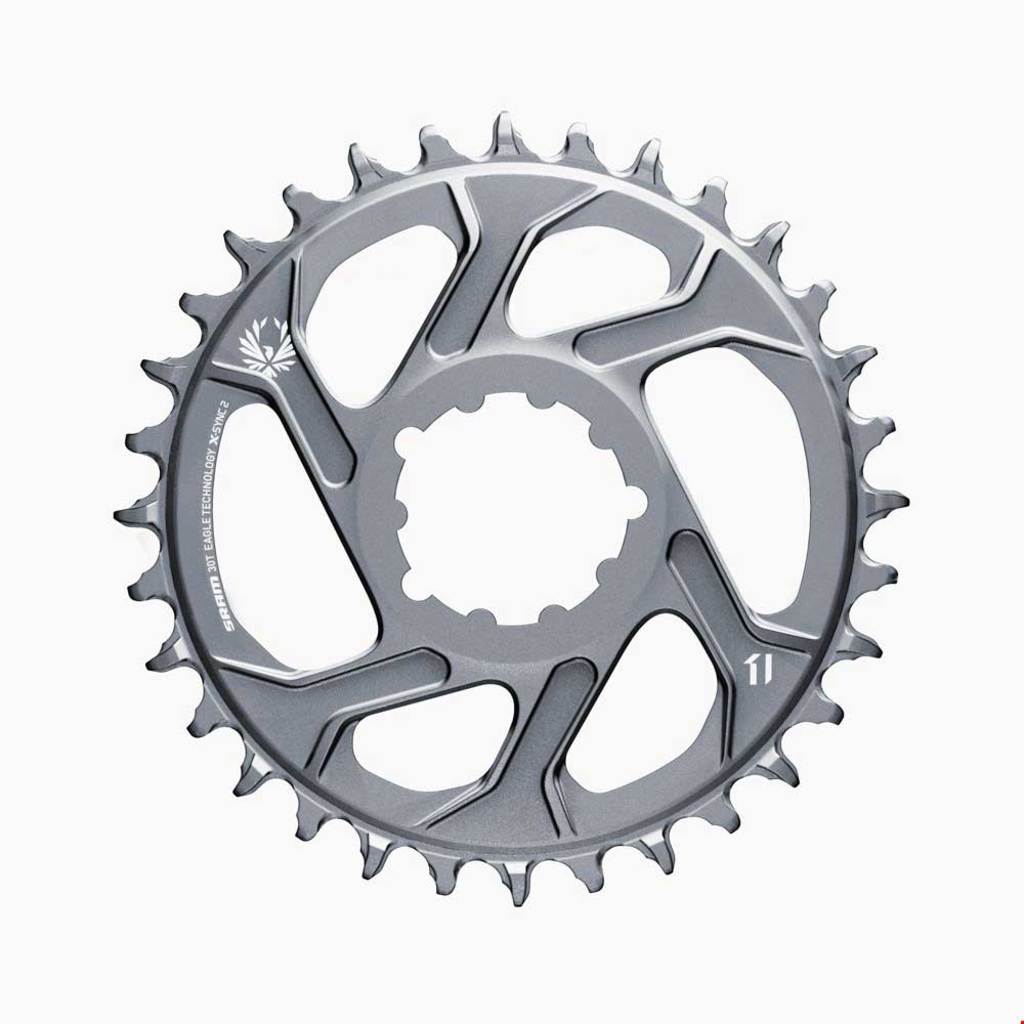 Sram chainring x-sync2 sl chain ring x-sync2 sl 30t. aluminum lunar gray