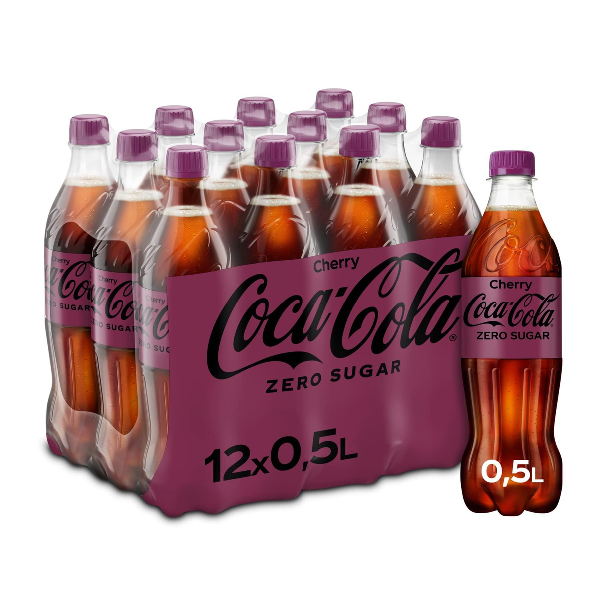 Coca-cola zero cereja tampa (12x 50cl)