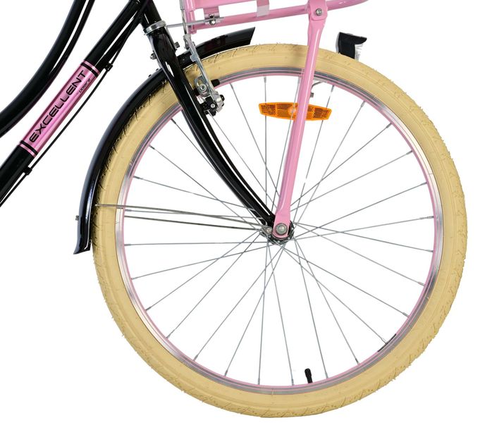 Bicicleta infantil Volare Excellent - Meninas - 24 polegadas - Preta - 3 marchas